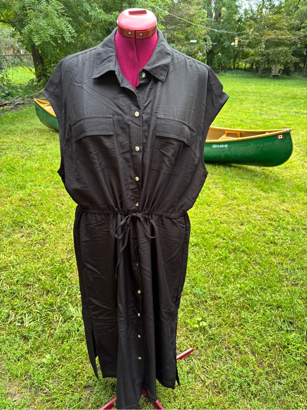 Old Navy cinch-waist shirt dress